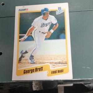 1990 KC Royals George Brett fleer baseball card